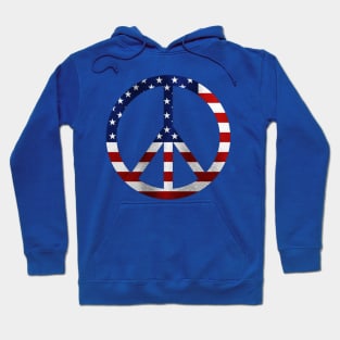 American Flag Peace Sign Hoodie